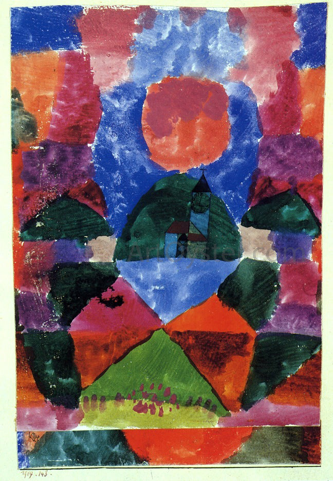 Paul Klee Ein Druck von Tegernsee - Hand Painted Oil Painting