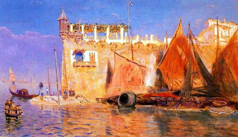 Antonio Munoz Degrain El Canal - Hand Painted Oil Painting
