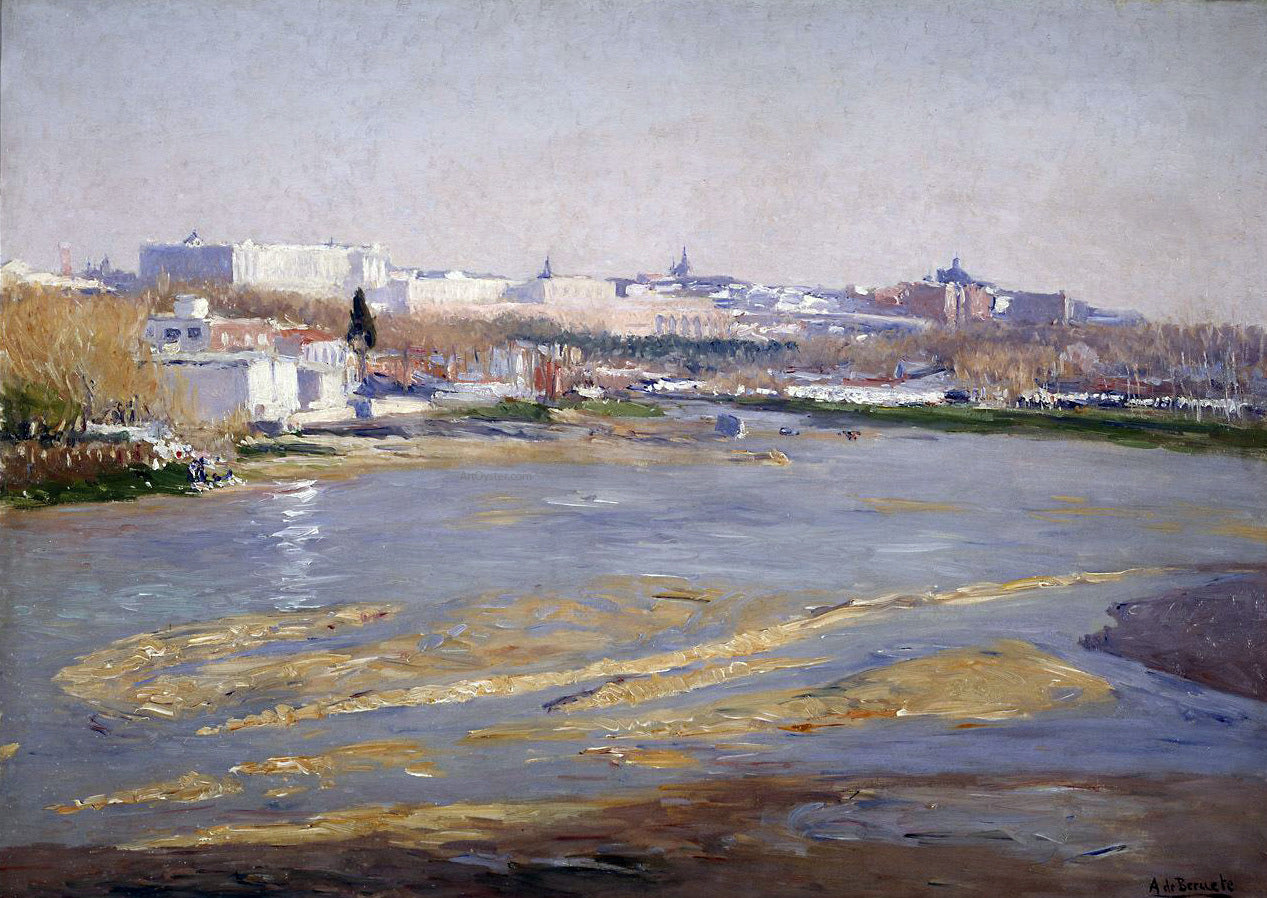 Aureliano De Beruete y Moret El Manzanares - Hand Painted Oil Painting