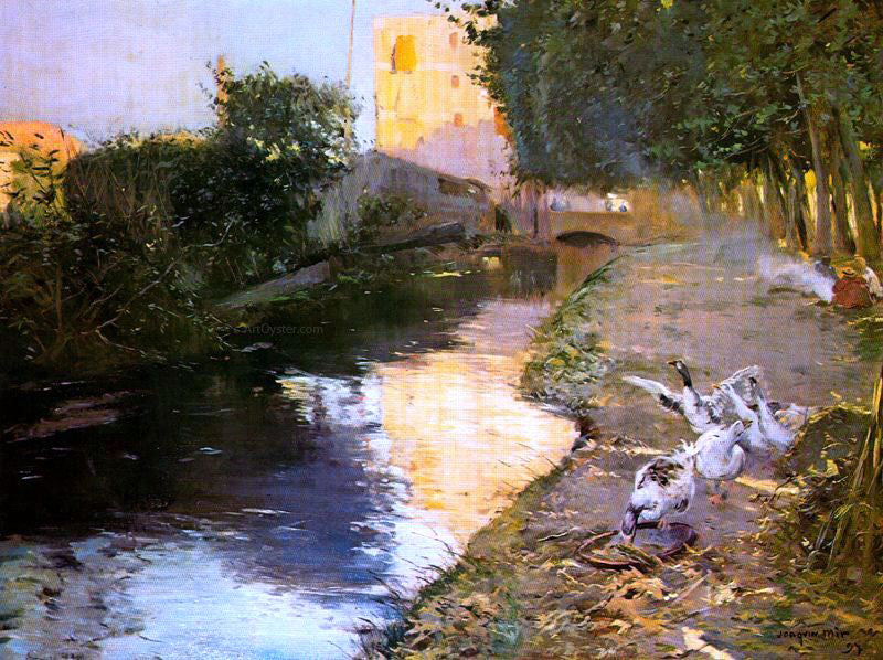 Joaquin Mir Trinxet El Rio - Hand Painted Oil Painting