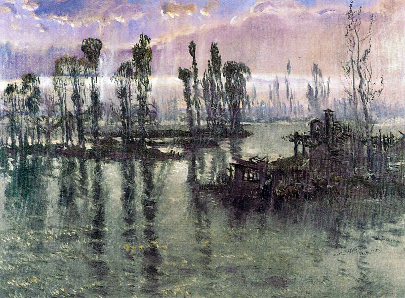Antonio Munoz Degrain El Tajo, Lluvia - Hand Painted Oil Painting