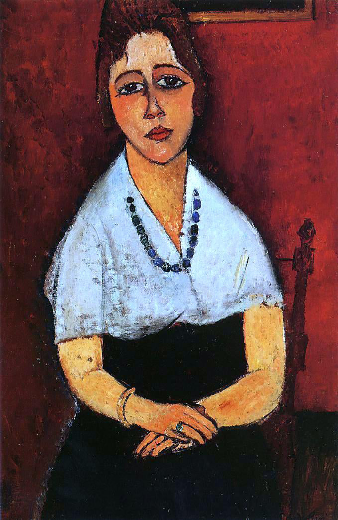  Amedeo Modigliani Elena Picard - Hand Painted Oil Painting