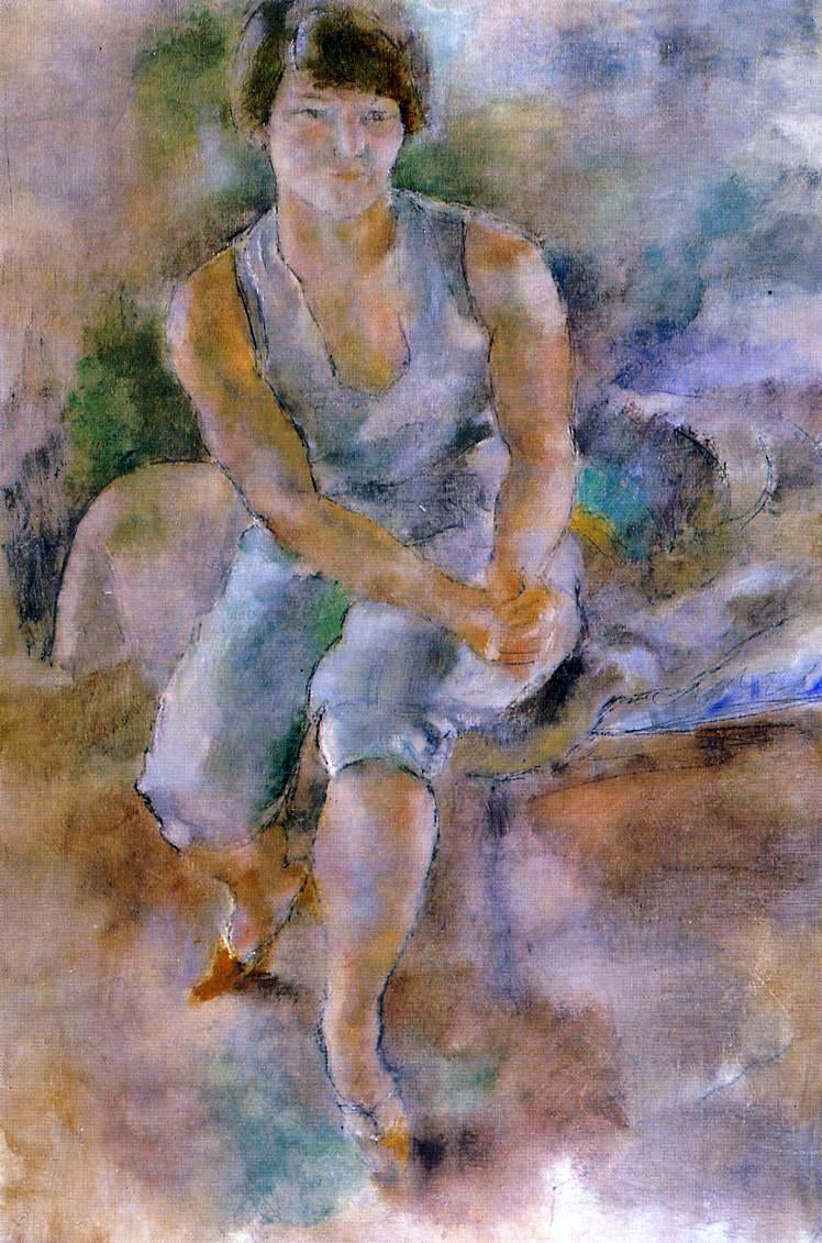 Jules Pascin Eliena Krylenko - Hand Painted Oil Painting