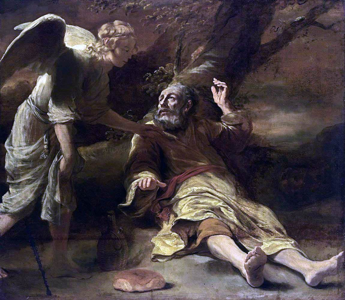 Ferdinand Bol Elijah Fed by an Angel - Hand Painted Oil Painting