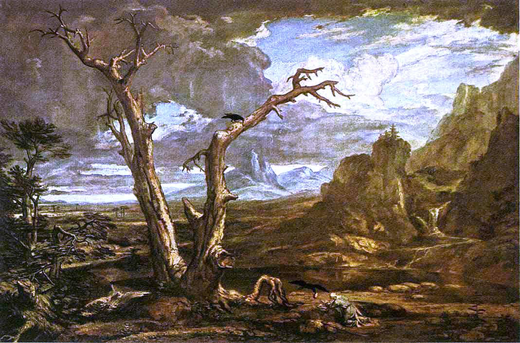 Washington Allston Elijah Fed by the Ravens - Hand Painted Oil Painting