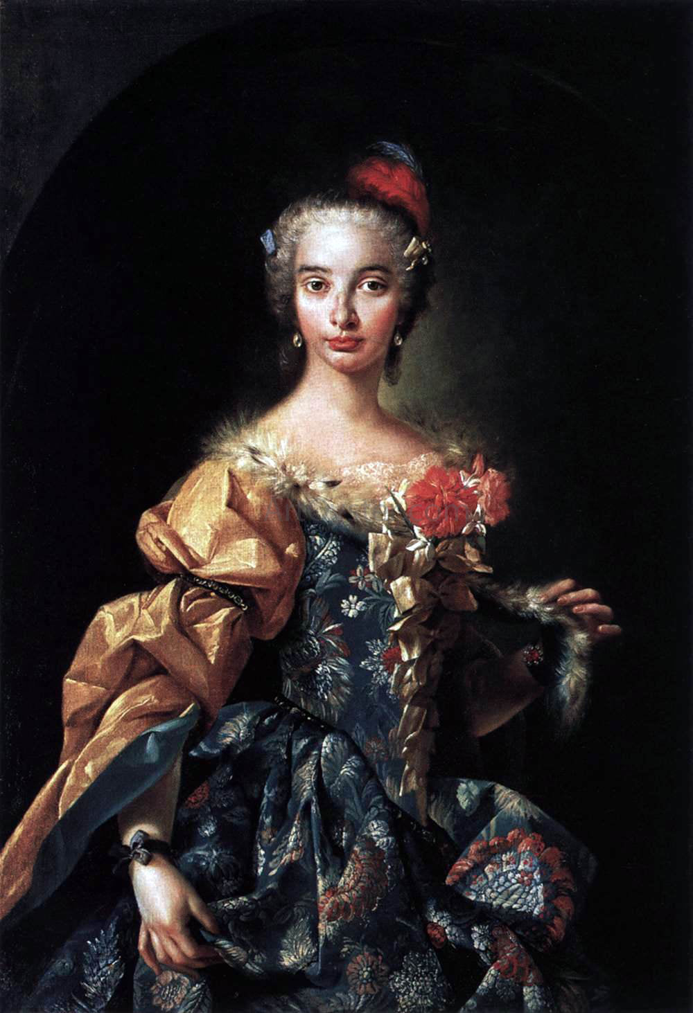 Luigi Crespi Elisabetta Cellesi - Hand Painted Oil Painting