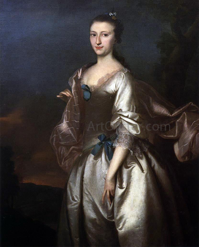 Joseph Blackburn Elizabeth Browne Rogers - Hand Painted Oil Painting