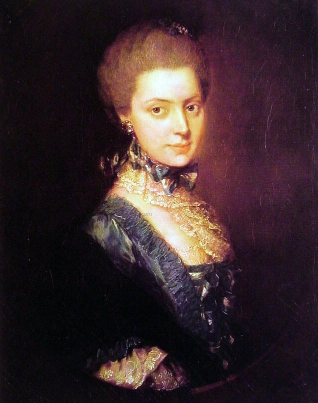 Thomas Gainsborough Elizabeth Wrottesley - Hand Painted Oil Painting