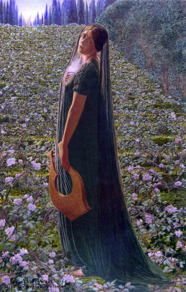Carlos Schwabe Elysian Fields - Hand Painted Oil Painting