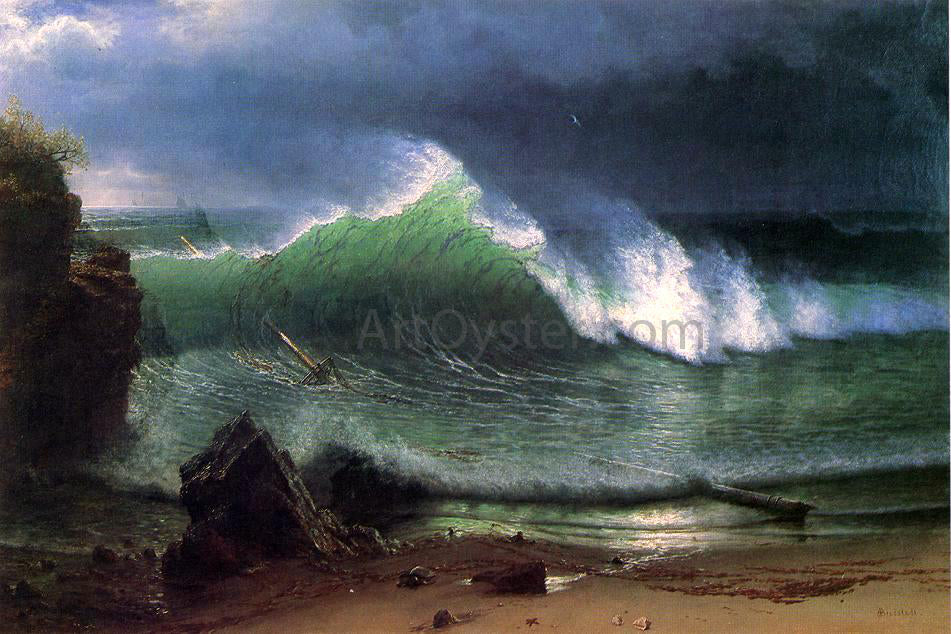 Albert Bierstadt Emerald Sea - Hand Painted Oil Painting