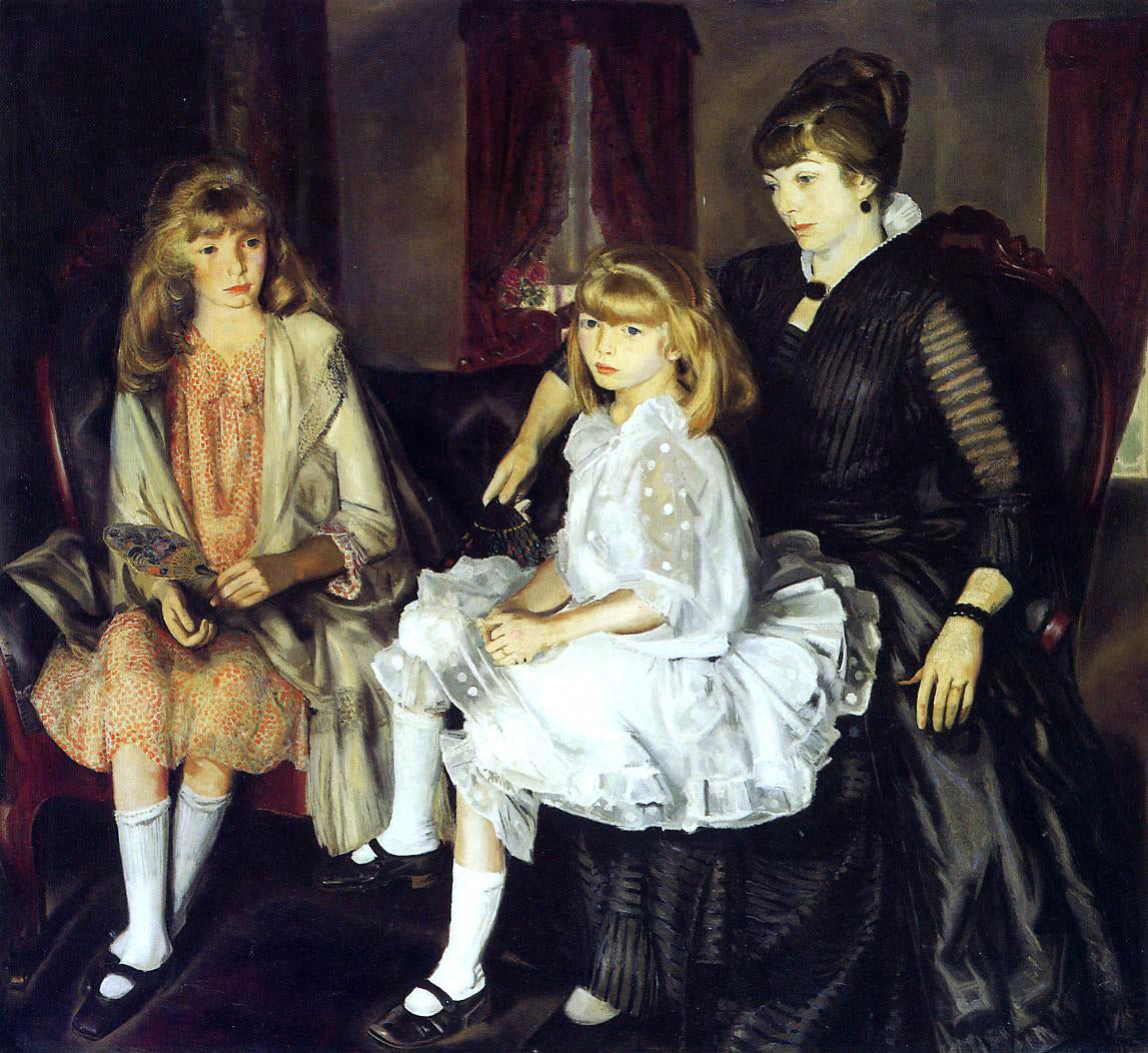 George Wesley Bellows Emma and Her Children - Hand Painted Oil Painting
