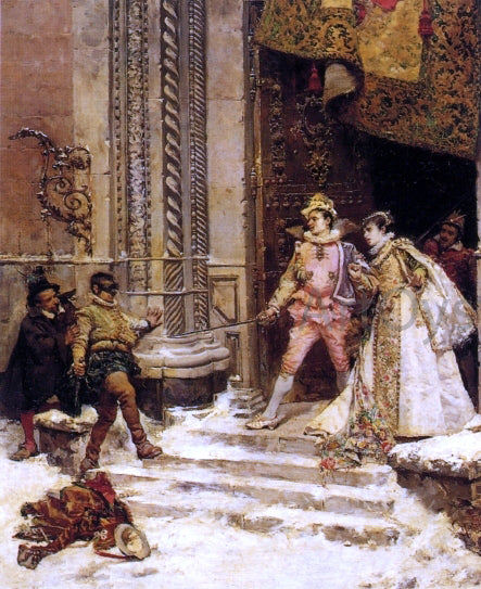Ludovico Marchetti En Garde! - Hand Painted Oil Painting