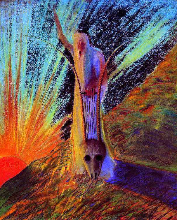 Mikalojus Ciurlionis Enchanted City - Morning, Fantasy - Hand Painted Oil Painting