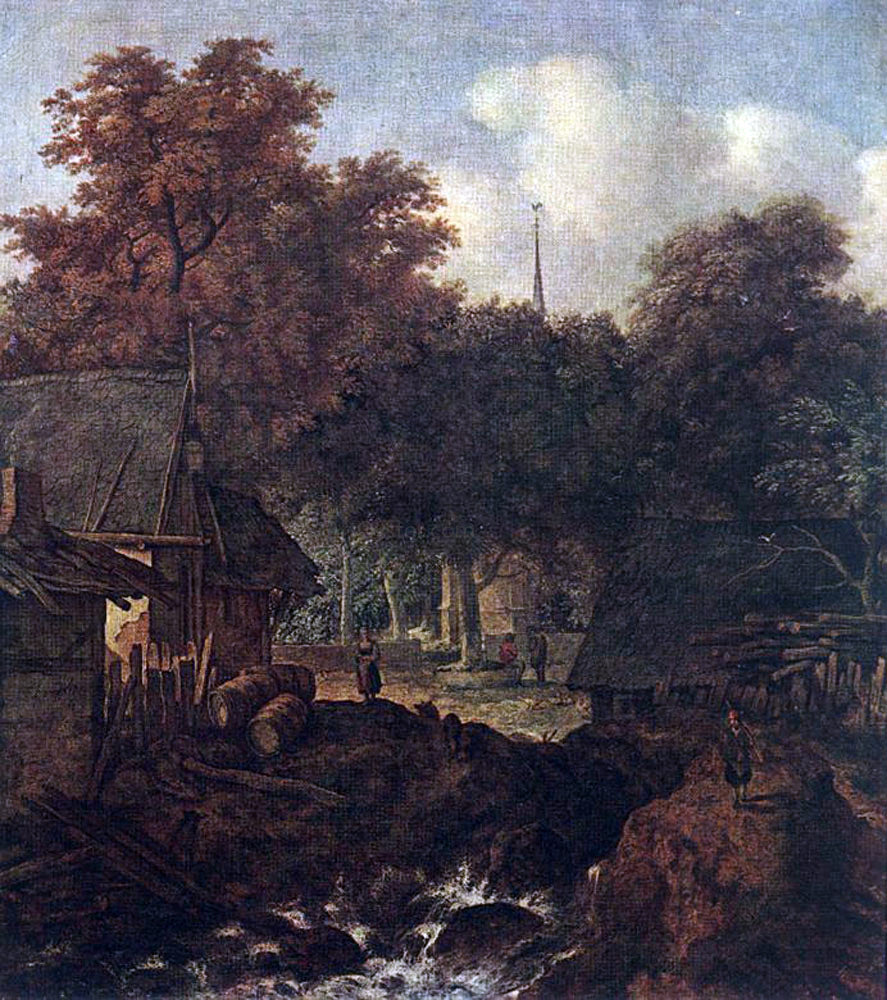 Allaert Van Everdingen End of Village - Hand Painted Oil Painting