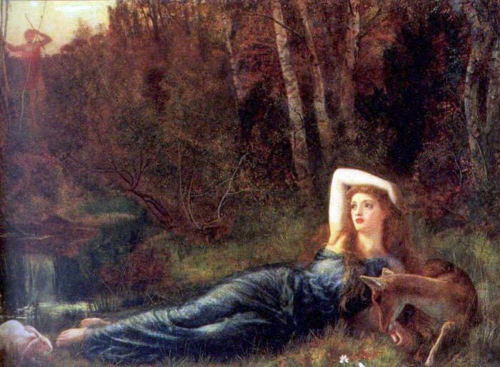 Arthur Hughes Endymion - Hand Painted Oil Painting