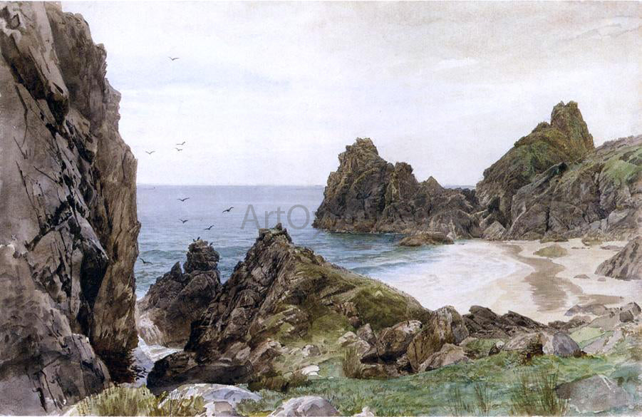 William Trost Richards English Coastline - Hand Painted Oil Painting