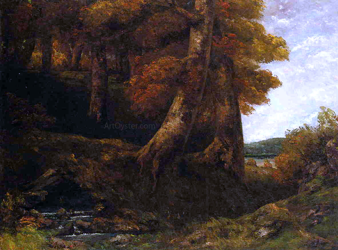 Gustave Courbet Entering the Forest - Hand Painted Oil Painting