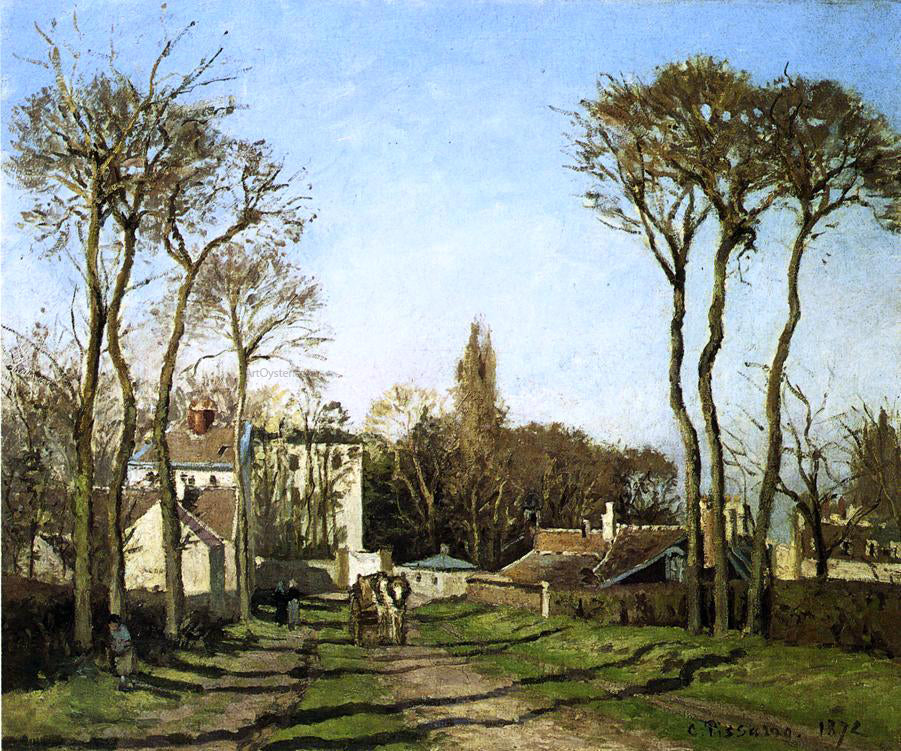 Camille Pissarro Entering the Village of Voisins - Hand Painted Oil Painting