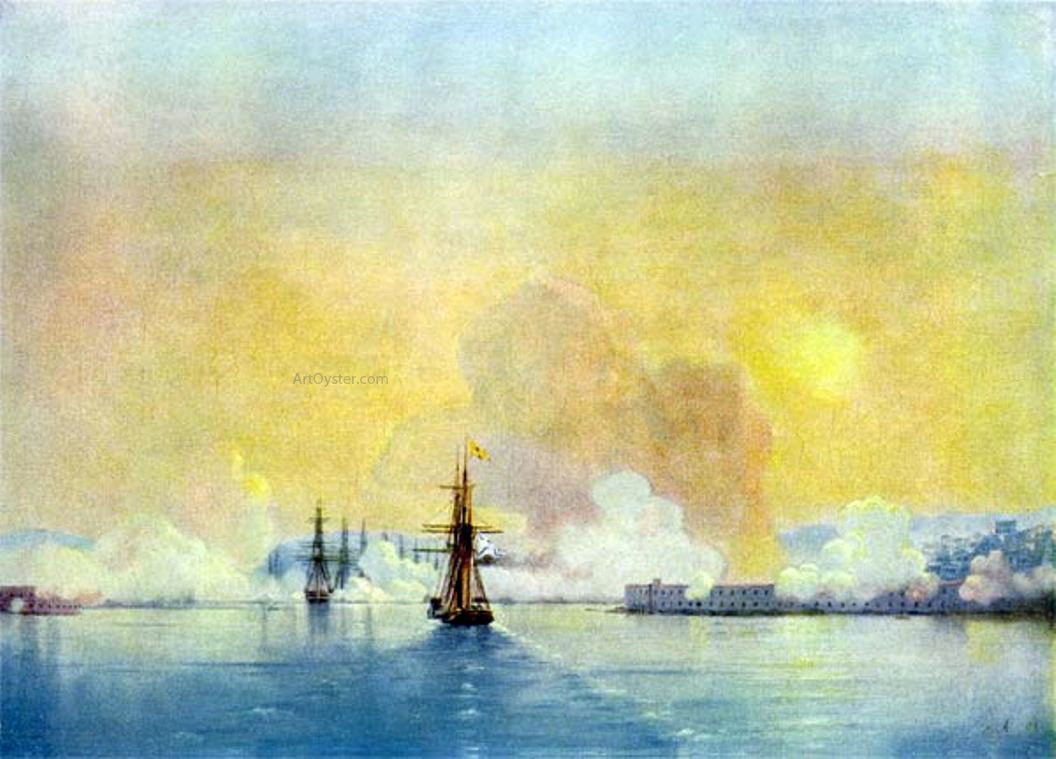 Ivan Constantinovich Aivazovsky Entrance in the bay of Sevastopol - Hand Painted Oil Painting