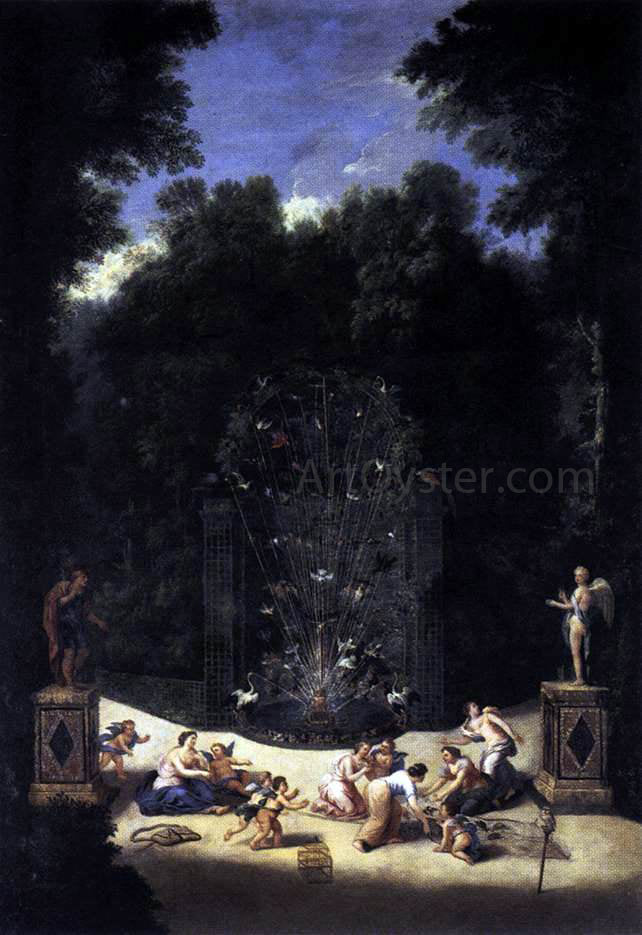 II Jean Cotelle Entrance to the Maze - Hand Painted Oil Painting