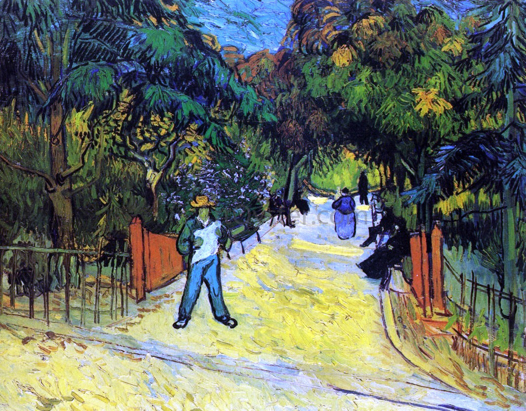  Vincent Van Gogh Entrance to the Public Park in Arles - Hand Painted Oil Painting