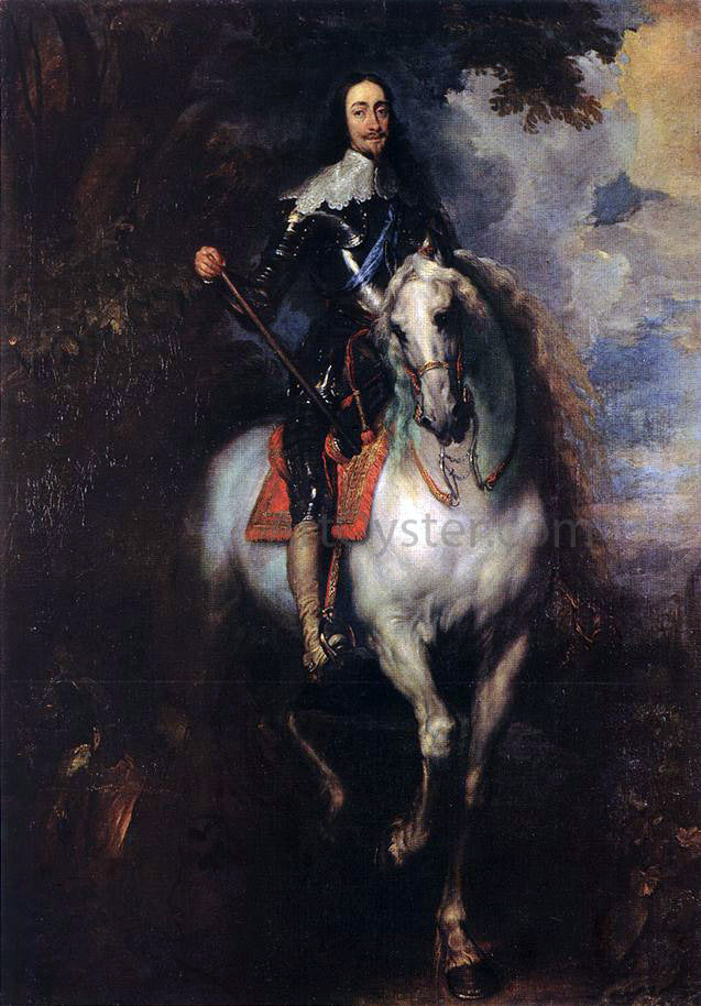 Sir Antony Van Dyck Equestrian Portrait of Charles I, King of England - Hand Painted Oil Painting