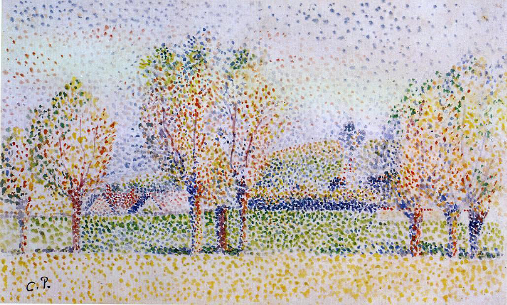 Camille Pissarro Eragny Landscape - Hand Painted Oil Painting
