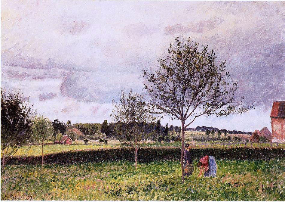 Camille Pissarro Eragny Landscape, Le Pre - Hand Painted Oil Painting