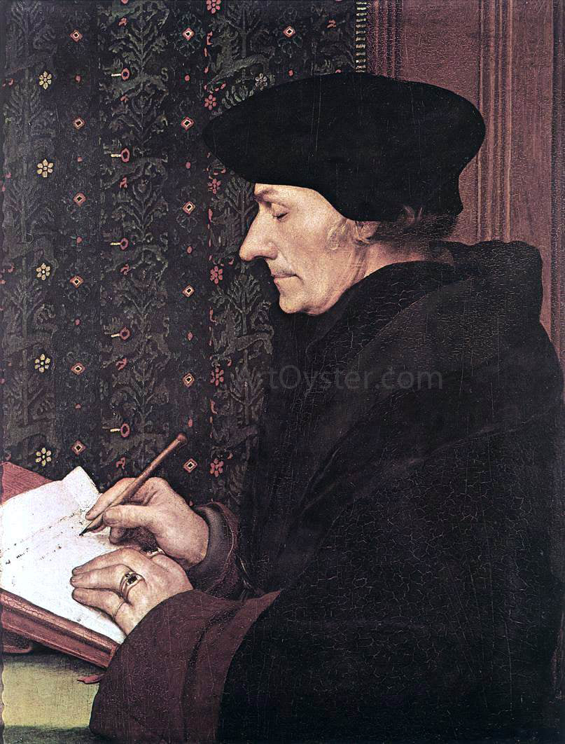  The Younger Hans Holbein Erasmus - Hand Painted Oil Painting