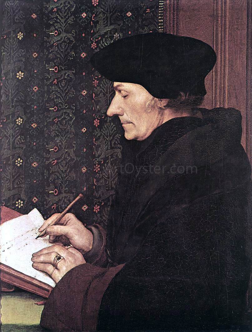 The Younger Hans Holbein Erasmus - Hand Painted Oil Painting
