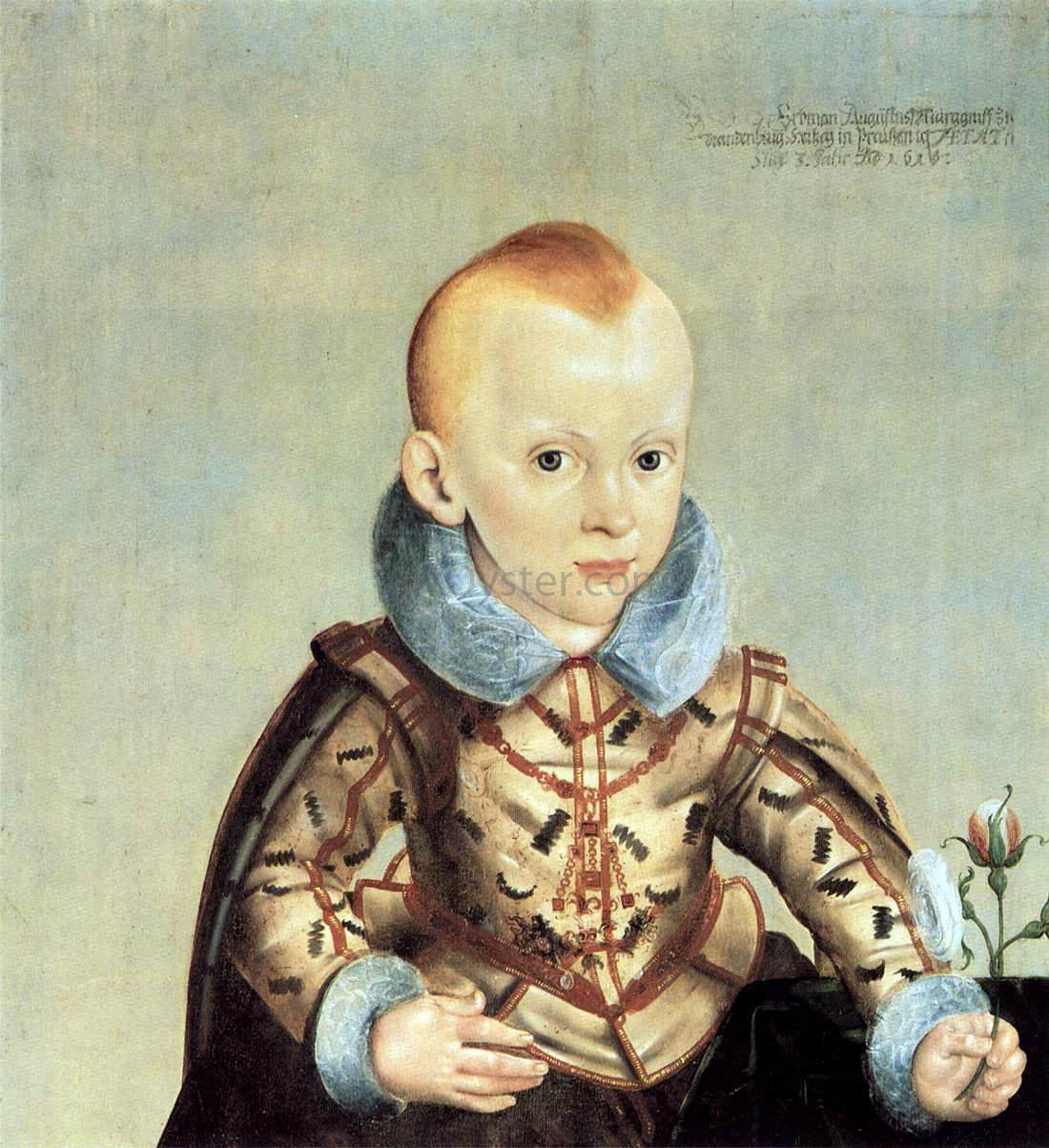  Heinrich Bollandt Erdmann August, Crown Prince of Brandenburg-Bayreuth - Hand Painted Oil Painting