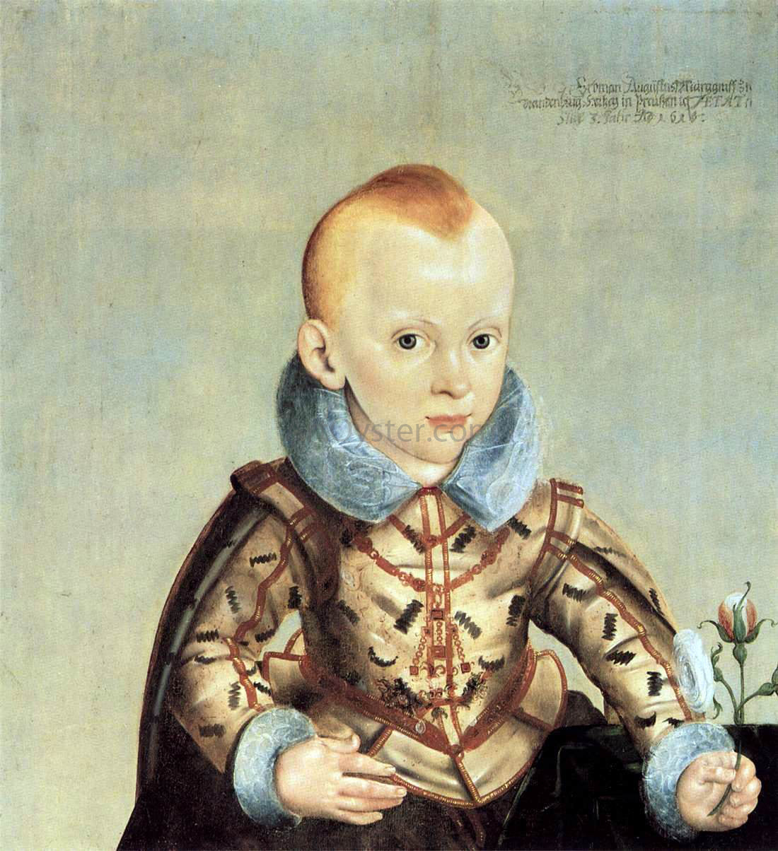 Heinrich Bollandt Erdmann August, Crown Prince of Brandenburg-Bayreuth - Hand Painted Oil Painting