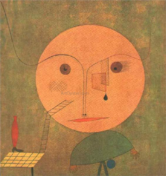 Paul Klee Error on Green - Hand Painted Oil Painting