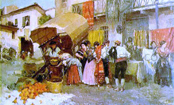 Gabriel Puig Roda Escena - Hand Painted Oil Painting