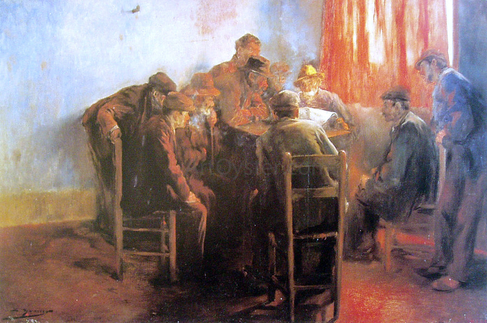 Luis Graner Escena Interior - Hand Painted Oil Painting