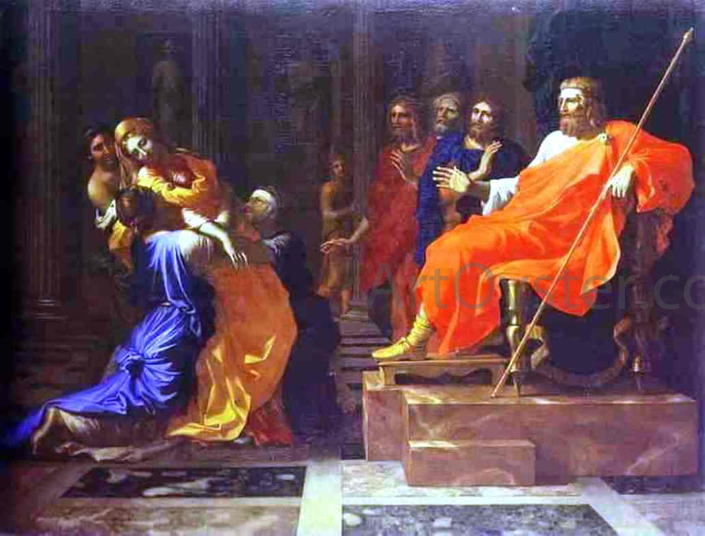 Nicolas Poussin Esther Before Assuerus - Hand Painted Oil Painting