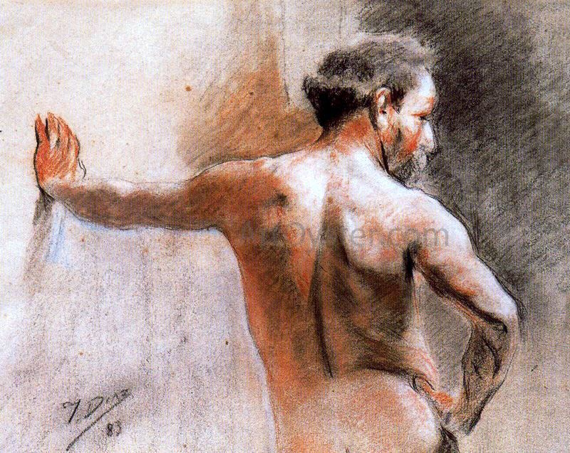 Ignacio Diaz Olano Estudio de Academia - Hand Painted Oil Painting