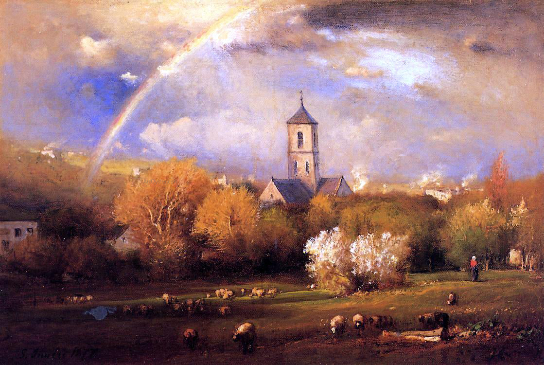 George Inness Etretat, Normandy - Hand Painted Oil Painting