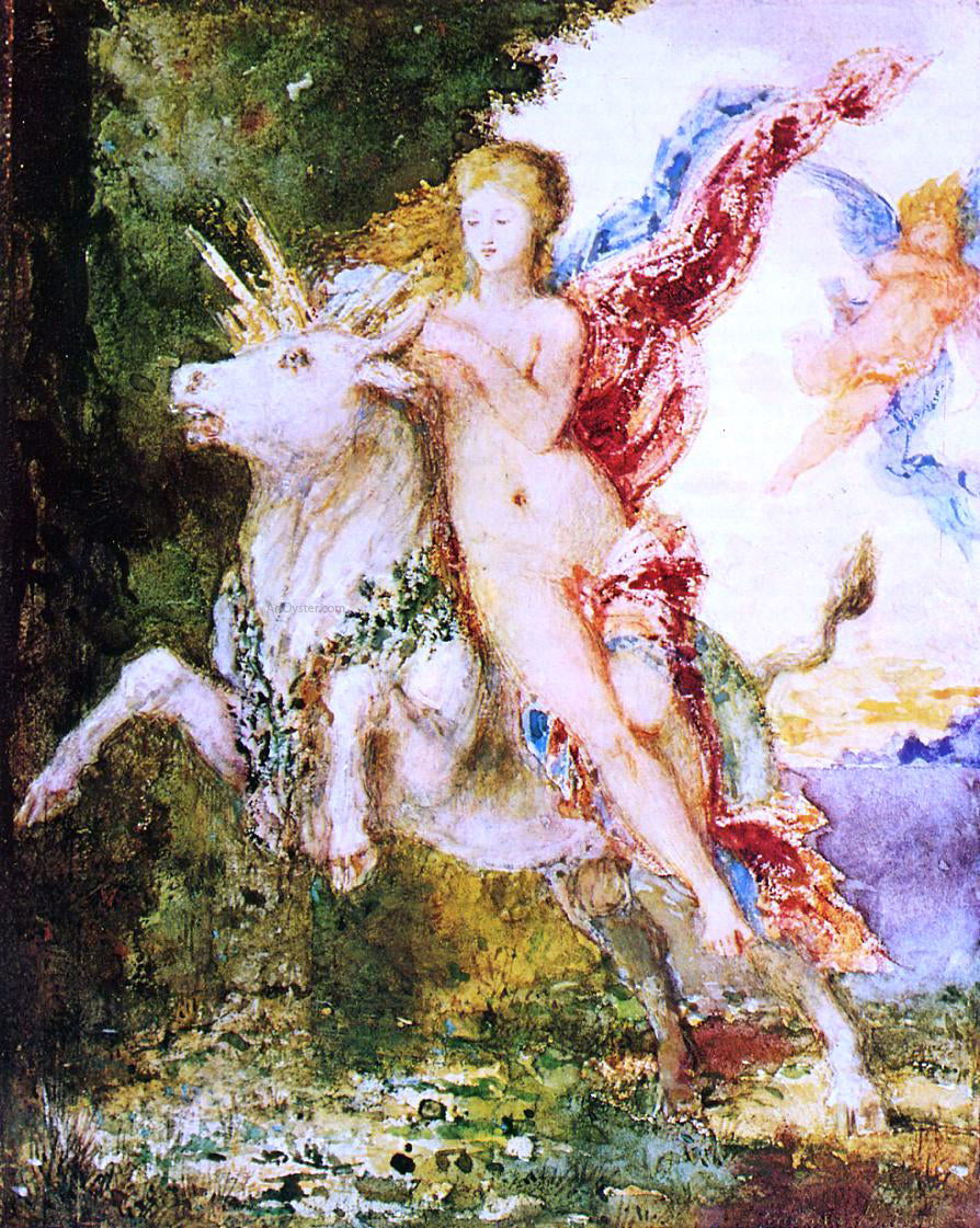 Gustave Moreau Europa and the Bull - Hand Painted Oil Painting