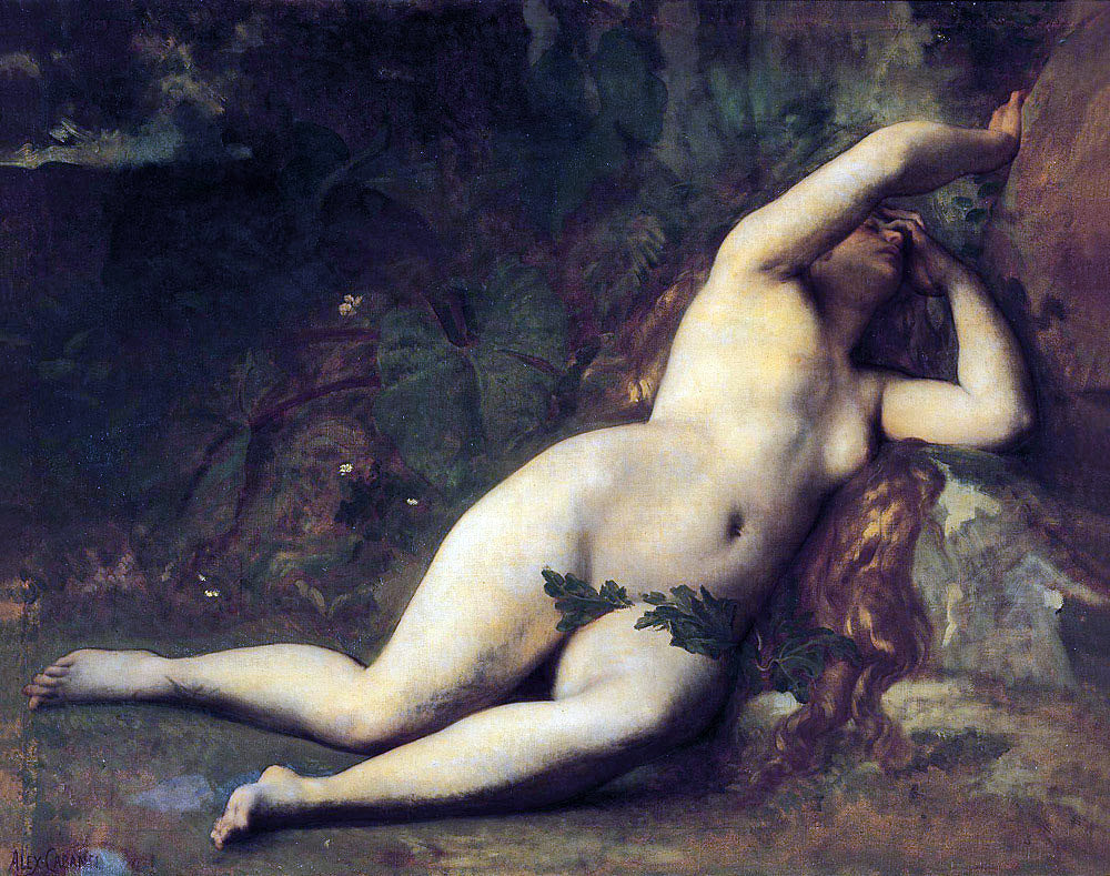  Alexandre Cabanel Eve After the Fall - Hand Painted Oil Painting