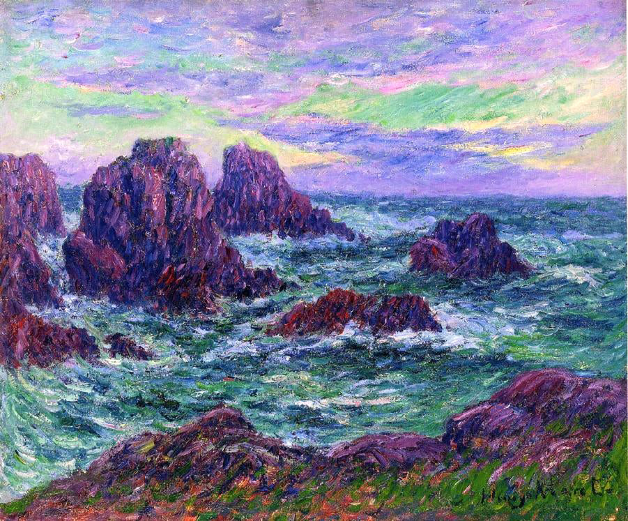 Henri Moret Evening at Ouessant - Hand Painted Oil Painting