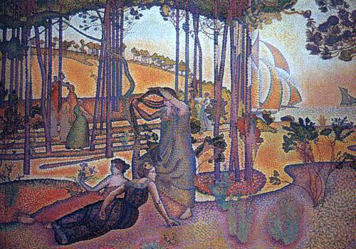 Henri Edmond Cross Evening Breeze - Hand Painted Oil Painting