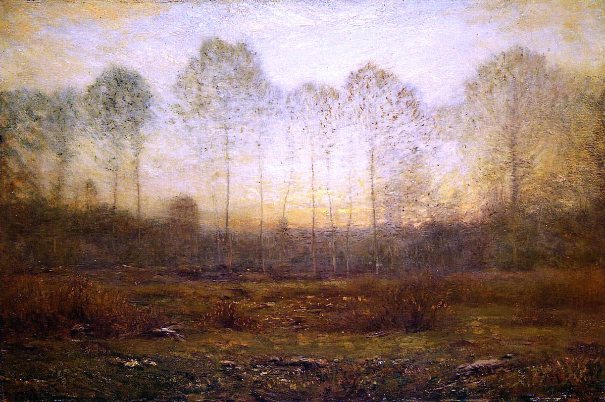 Dwight W Tryon Evening Fog - Hand Painted Oil Painting