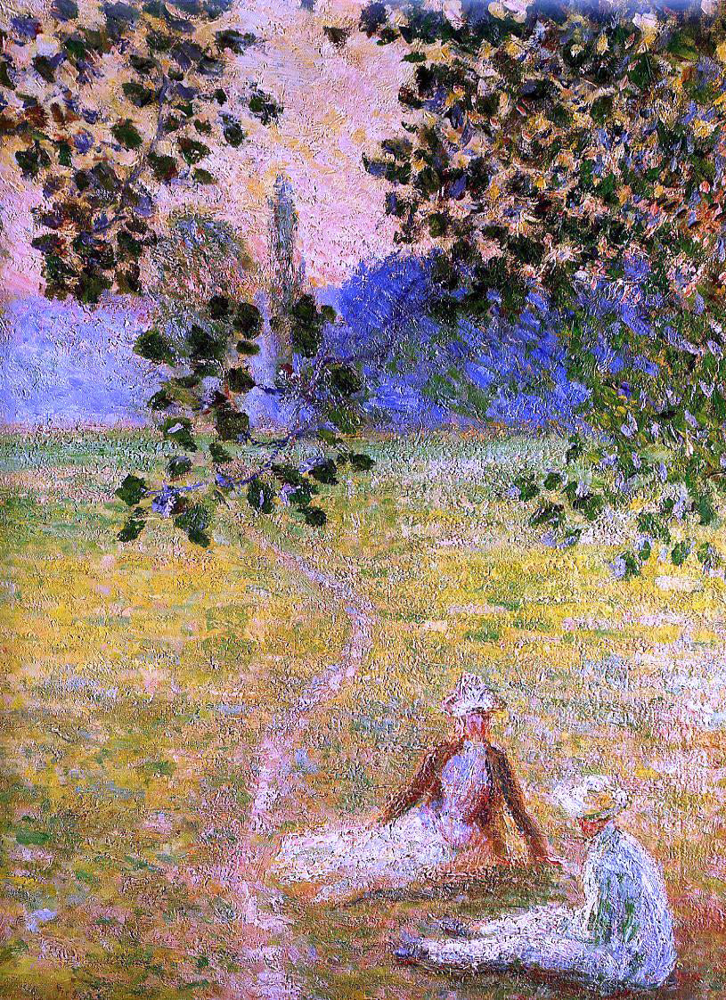 Claude Oscar Monet Evening in the Meadow at Giverny (detail) - Hand Painted Oil Painting