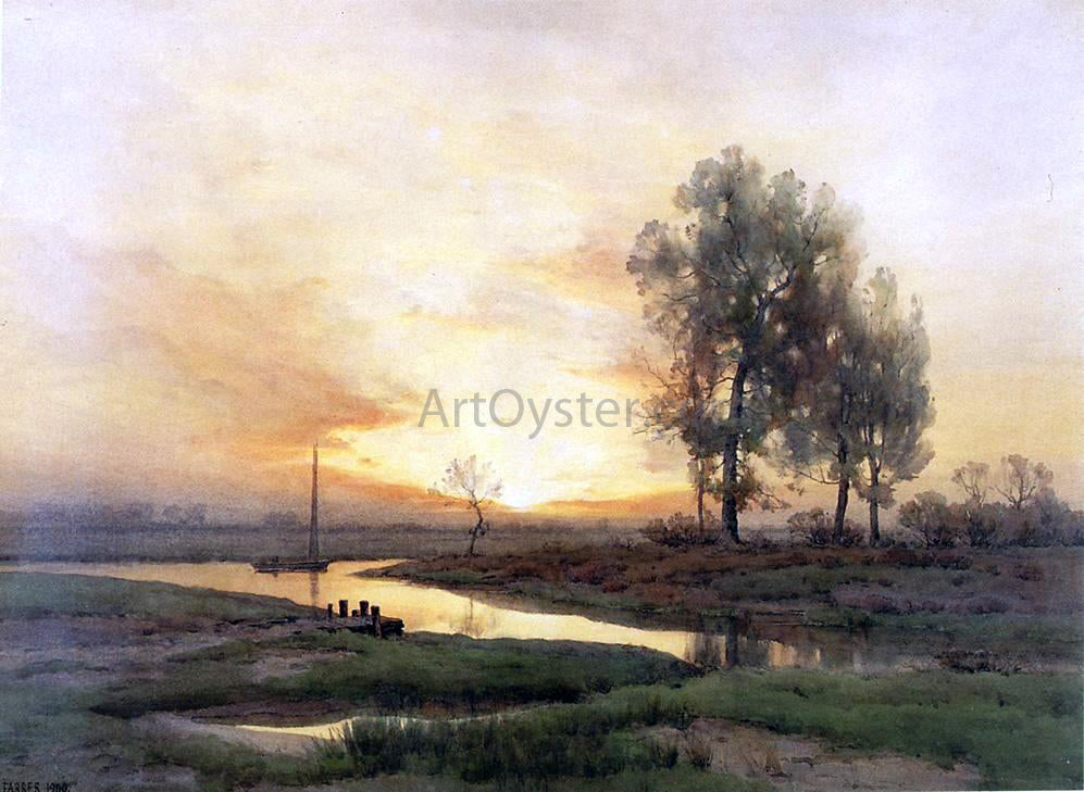 Henry Farrer Evening Sail - Hand Painted Oil Painting