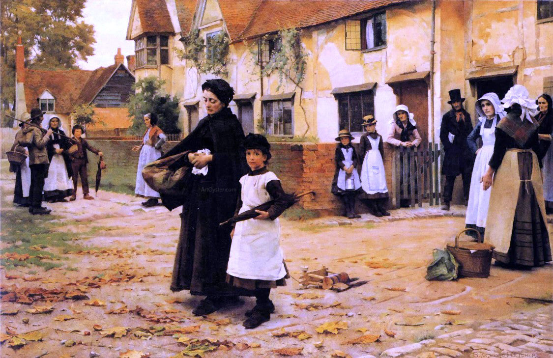 William Blandford Fletcher Evicted - Hand Painted Oil Painting