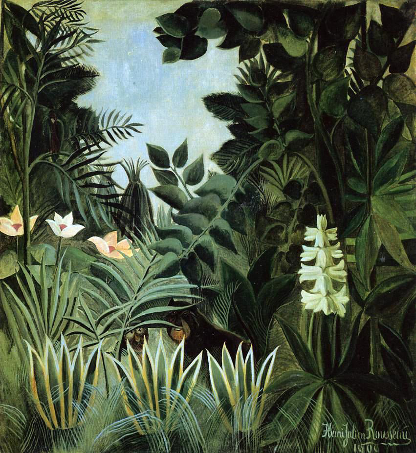  Henri Rousseau Exotic Landscape - Hand Painted Oil Painting