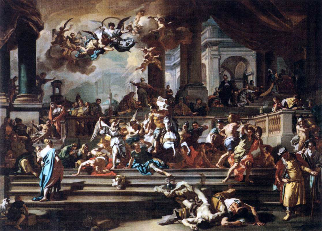  Francesco Solimena Expulsion of Heliodorus from the Temple - Hand Painted Oil Painting