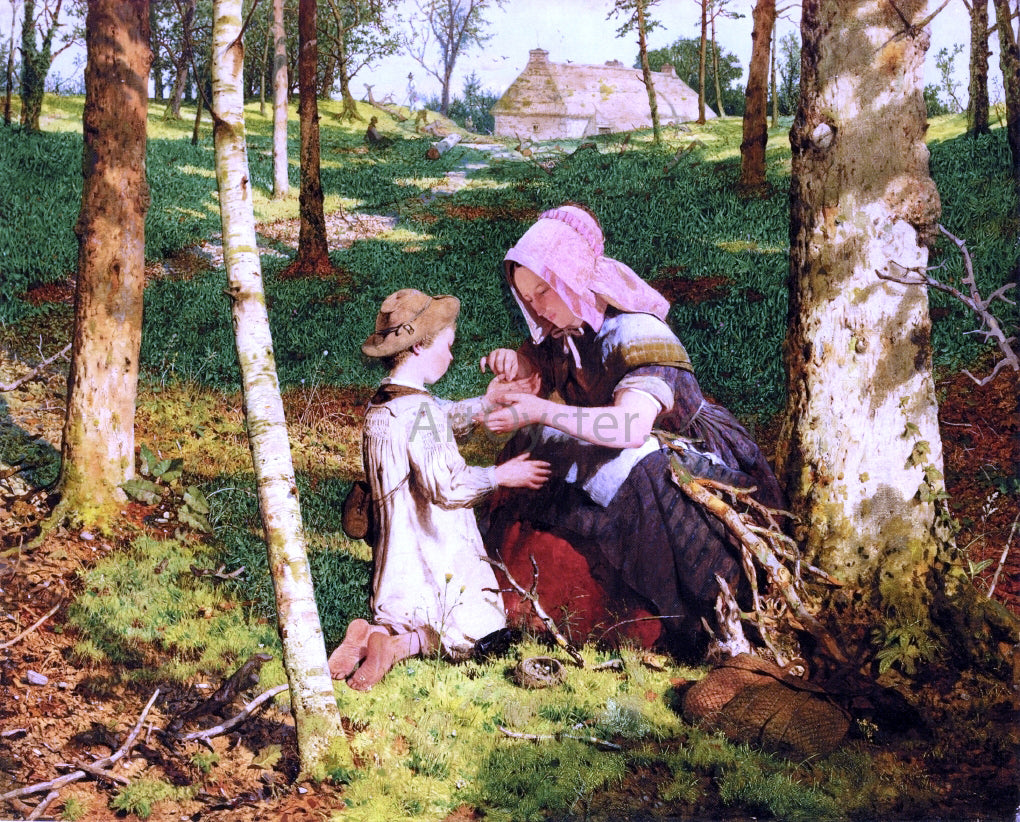 John Ritchie Extracting a Thorn - Hand Painted Oil Painting
