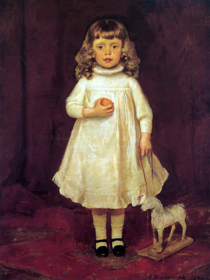 Frank Duveneck F. B. Duveneck as a Child - Hand Painted Oil Painting